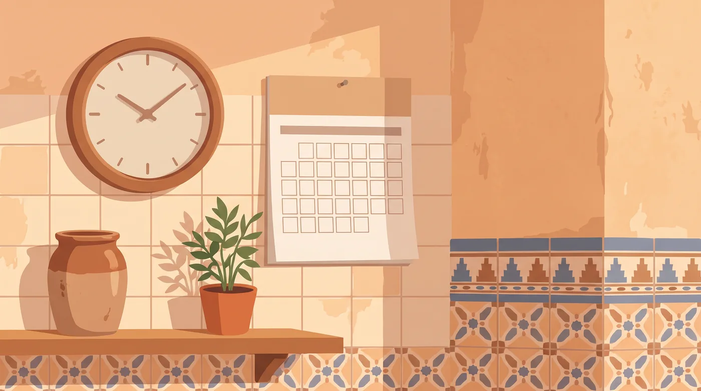 Días, meses y la hora — Дни, месяцы и время